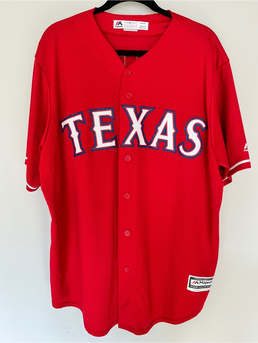 Prince Fielder #84 Texas Rangers Majestic Cool Base Sewn Jersey XL MLB